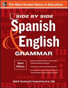 Rich Results on Google's SERP when searching for 'Side-By-Side Spanish and English Grammar Book'