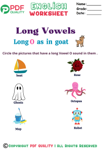 Identify the long vowel sounds O